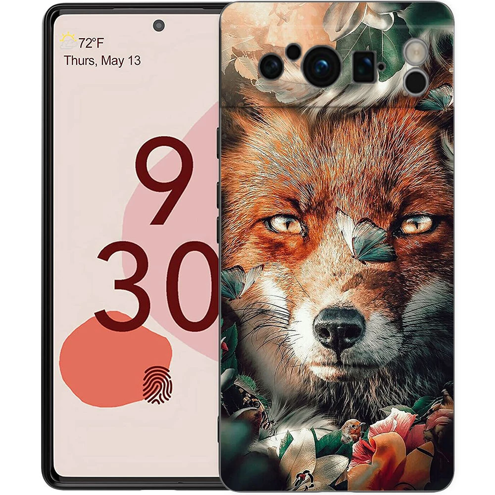 Enhanced Fox Design Shockproof Silicone Phone Case Cover