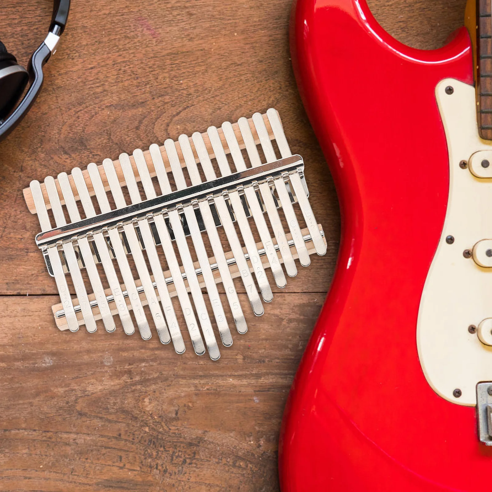 17 Tones Wood Metal Thumb Piano Accessories Kalimba Kit Handmade Parts Assembly Small Size Portable Lasting