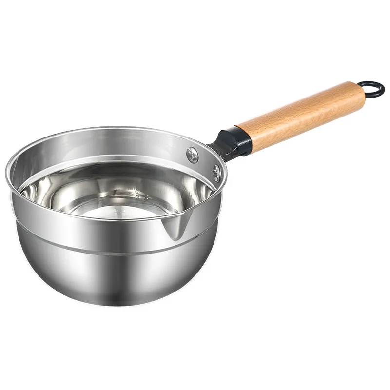 Stainless Steel Water Ladle Multipurpose Spoon for Household Use Solid Wood Long Handle Thickened Large Capacity Water Scoop