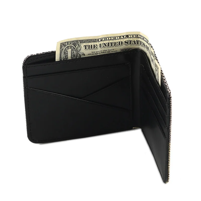 Key Case JDM Style Fabric Purse Wallet Gradation Racing Seat Fabric Canvas Leather Key Case For BRD