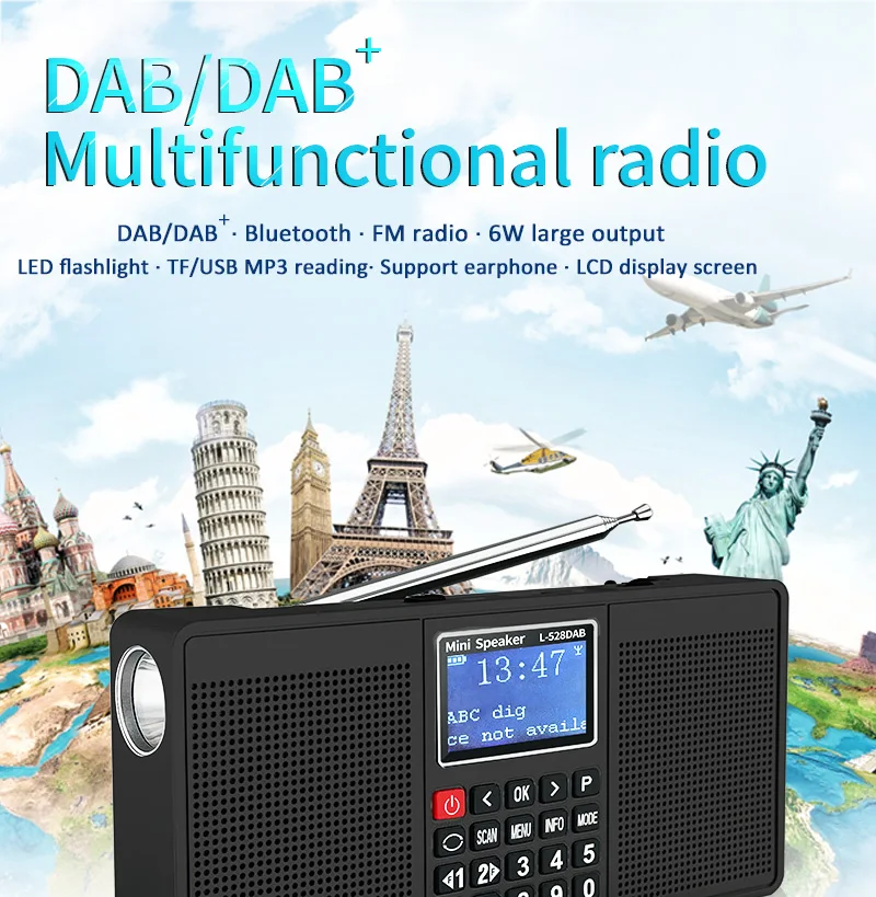 L-528 altoparlante Radio Stereo multifunzione con Wireless AM FM TF USB AUX regi L-528 altoparlante Radio Stereo multifunzione con Wireless AM FM TF USB AUX regi
