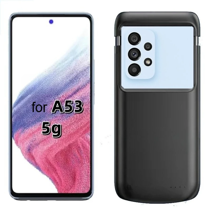 삼성 갤럭시 A54 A52 A53 A55 5G용 10000mAh 배터리 케이스, 삼성 갤럭시 A53용 보조배터리 충전 케이스