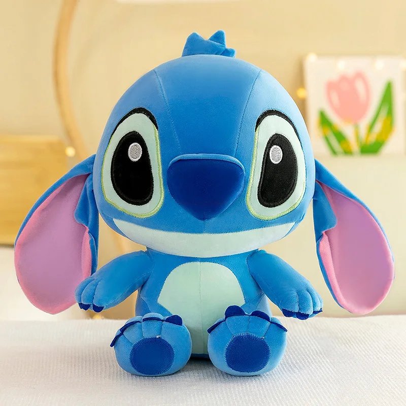 thumbnail image 1 of Muñecas de la película Disney Anime de gran tamaño Lilo & Stitch de peluche gigante de dibujos animados Stitch Kawaii suave azul rosa ángel niños regalos de cumpleaños, 1 of 5