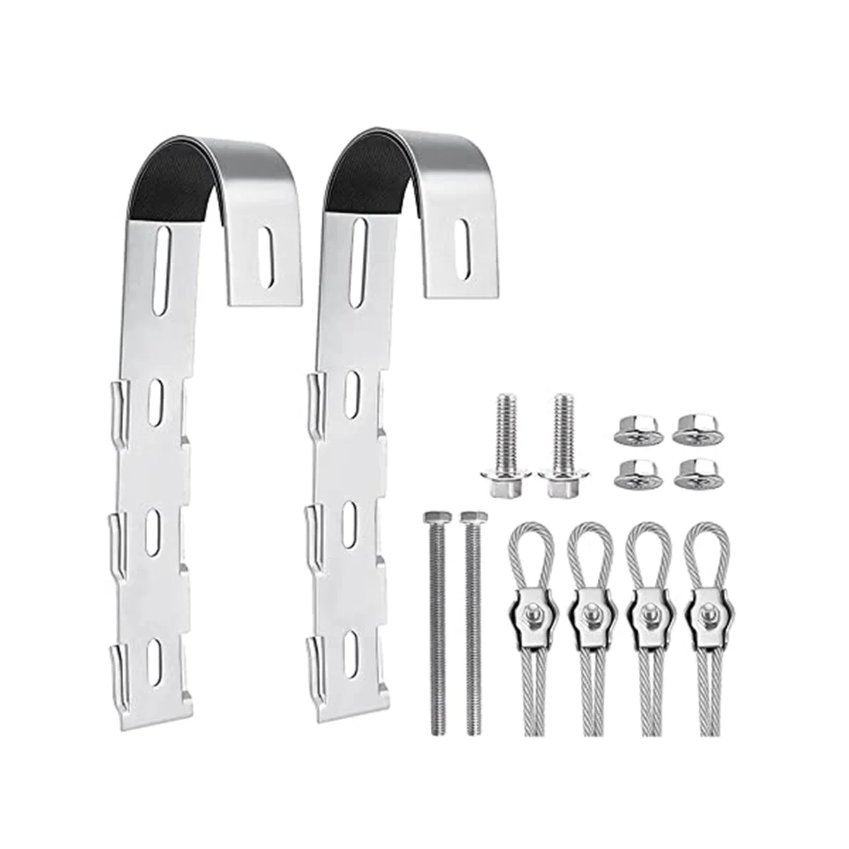 Staffe Di Montaggio Per Pannello Solare Da 2 Pezzi-Ganci Di Montaggio Per Pannello Solare Per Ringhiera Del Balcone, Supporto Per Pannello Solare Per 