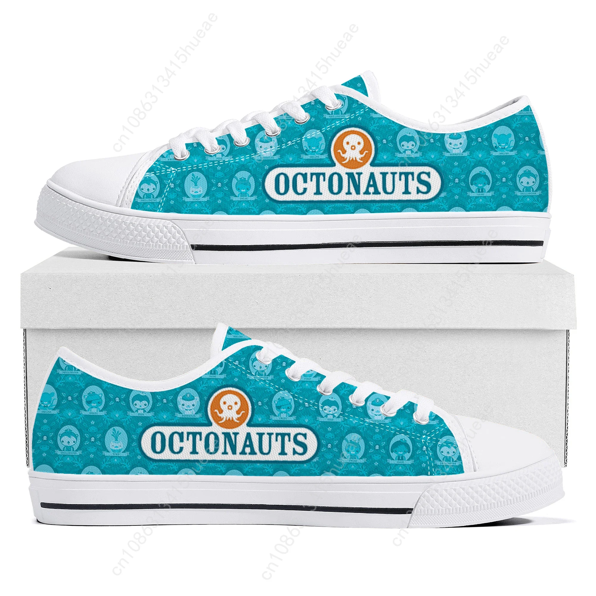 Cartoon Octonauts Team Custom Low Top Sneakers Womens Mens Teenager High Quality Shoes Casual Tailor-Made Canvas Sneaker Shoe 2