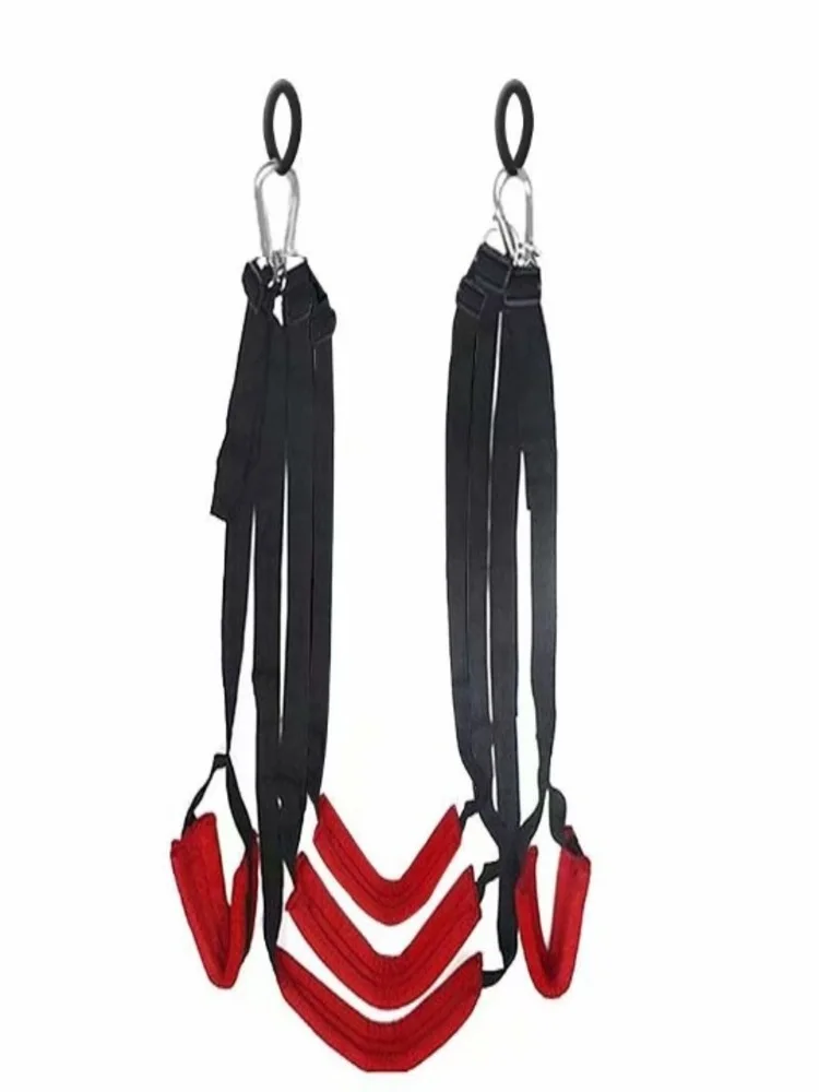 Men and Women Fun Straps Couple Bed Binding Straps Adult Swing Adjustable Neck and Leg Loop Sexs Toys for Woman Adults