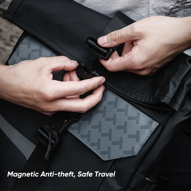 Thunderobot Preto Guerreiro Pro Laptop Mochila Armazenamento de Partição Anti-ladrão Grande Capacidade Male Business Bolsa 17.3 - Imagem 3