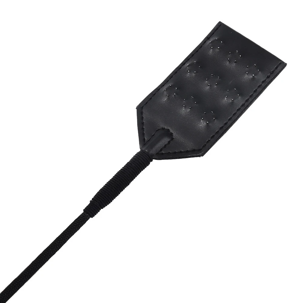 Enhance Pain Stainless steel Spikes 52CM Long PU Leather Spanking Paddle Slapper Whip for Horse Training 6