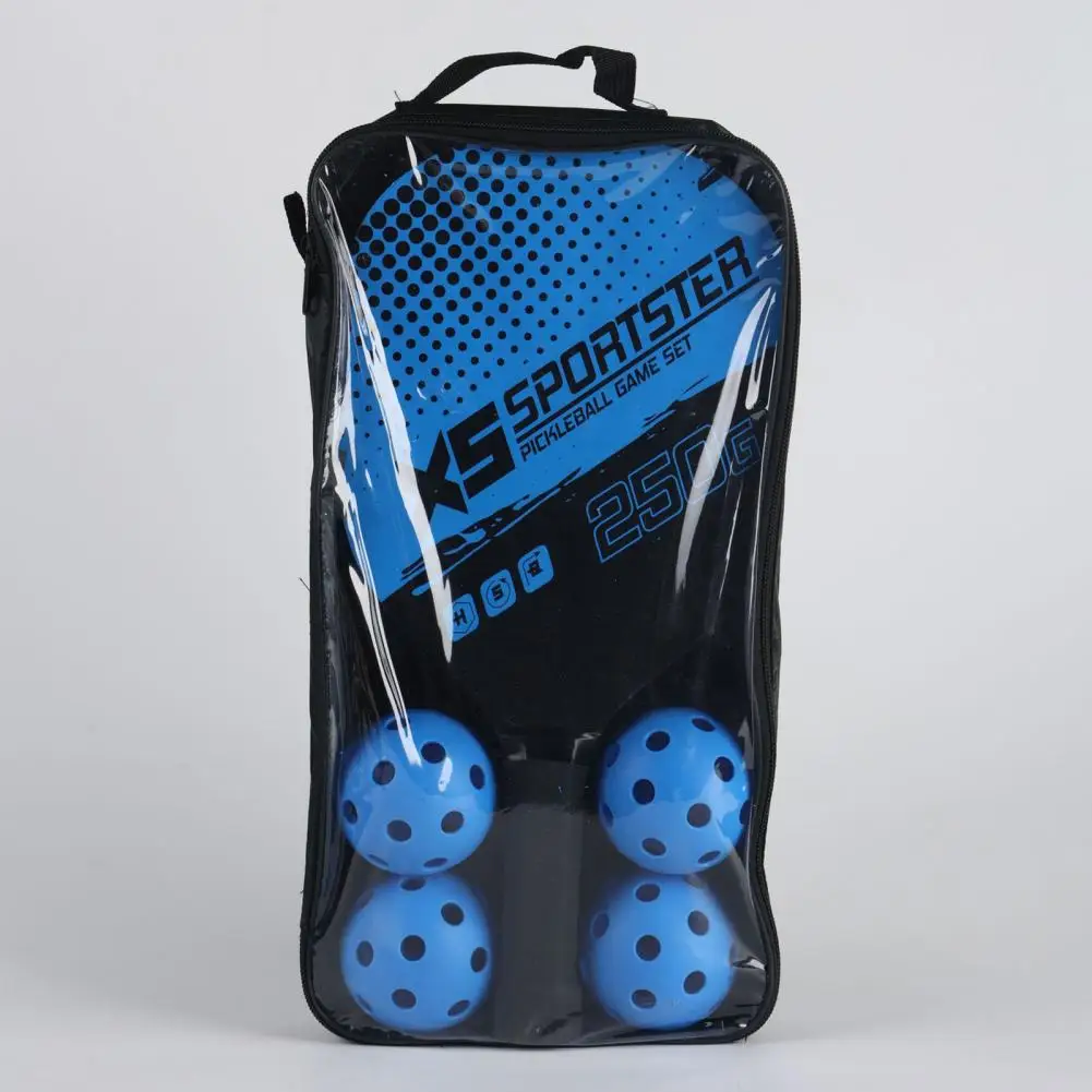 Pickleball Paddle Set With 2 Rackets 4 Balls Wooden Pickleball Paddle Racket Set With Ball Outdoor FOR Sports Combination