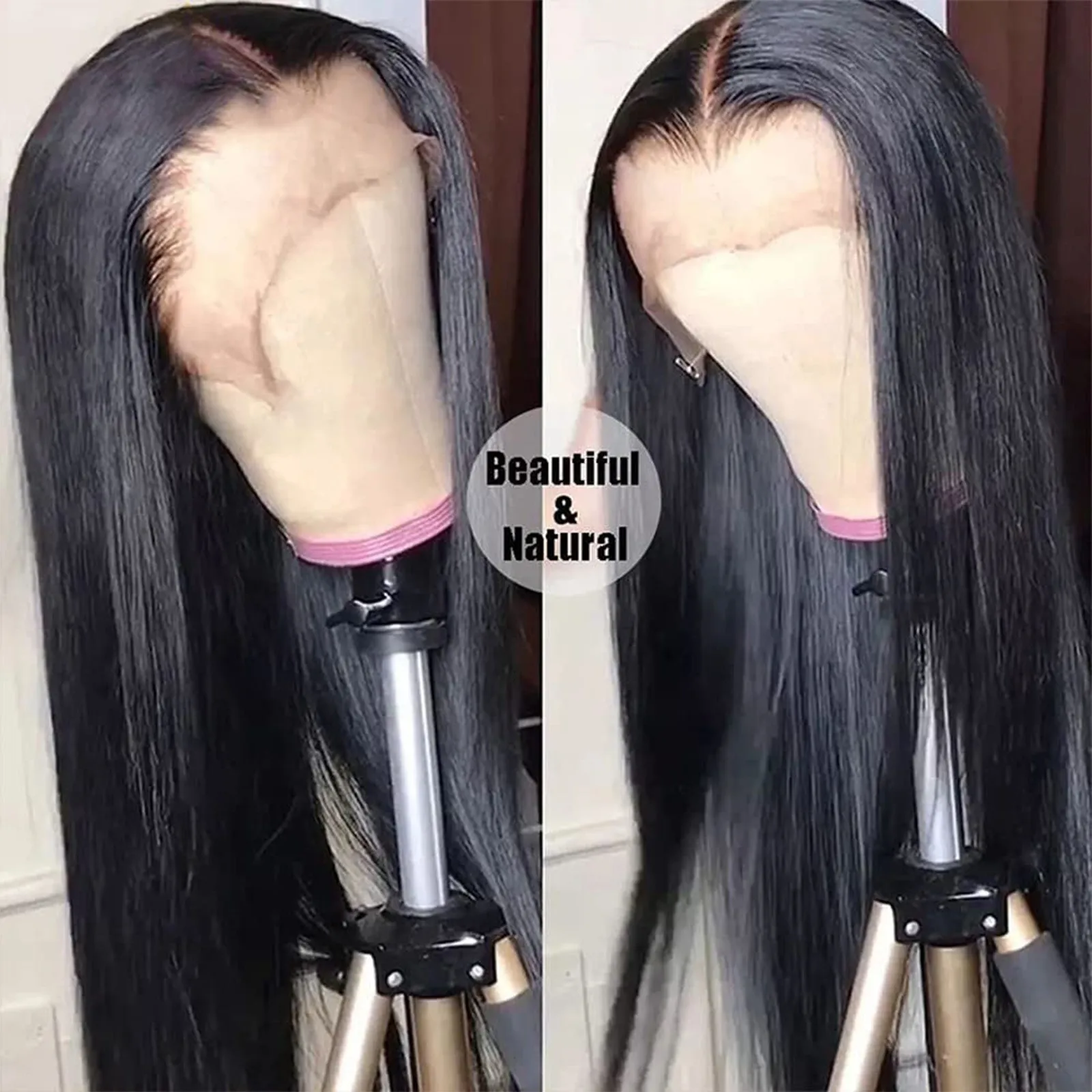 

Lace Front Wig Human Hair Pre-Pulled Baby Hair Glue Free Human Hair Wig For Black Women Natural Color Party Cosplay 2024