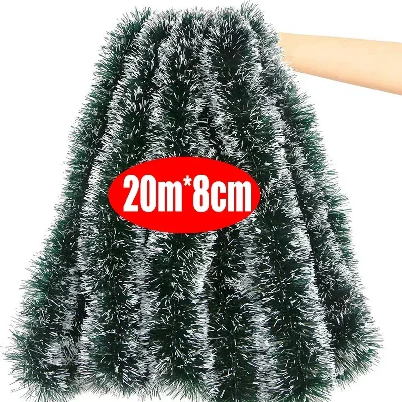 thumbnail image 1 of Wholesale Christmas Tinsel Ribbons Green Cane Ribbon Garland Xmas Tree Hanging Pendent Wreath Ornament Home Party Decor Supplies, 1 of 5