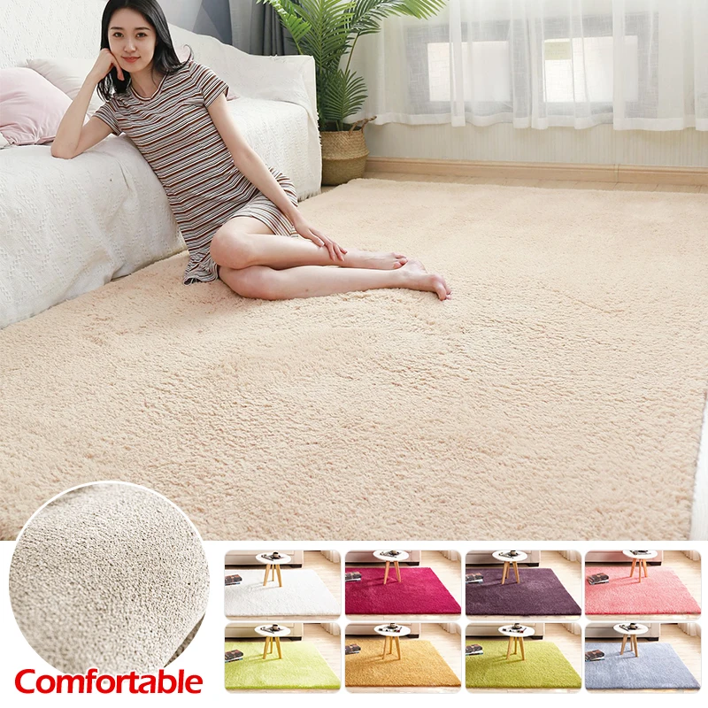 

Berber Fleece Carpet Living Room Fluffy Children Rugs Large Beige Plush Area Rug for Bedroom Kids Room Nursery Modern Home Decor