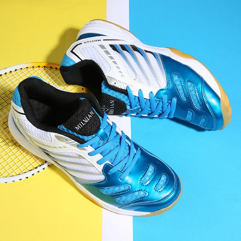 

Professional Badminton Shoes Men Women Luxury Badminton Sneakers Light Weight Tennis Shoes Anti Sliop Tennis Sneakers