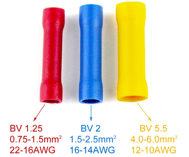 10-Pack 6 AWG Bare Copper Butt Connectors - Non-Insulated Crimp Terminals For Battery Cables 11 thumbnail image