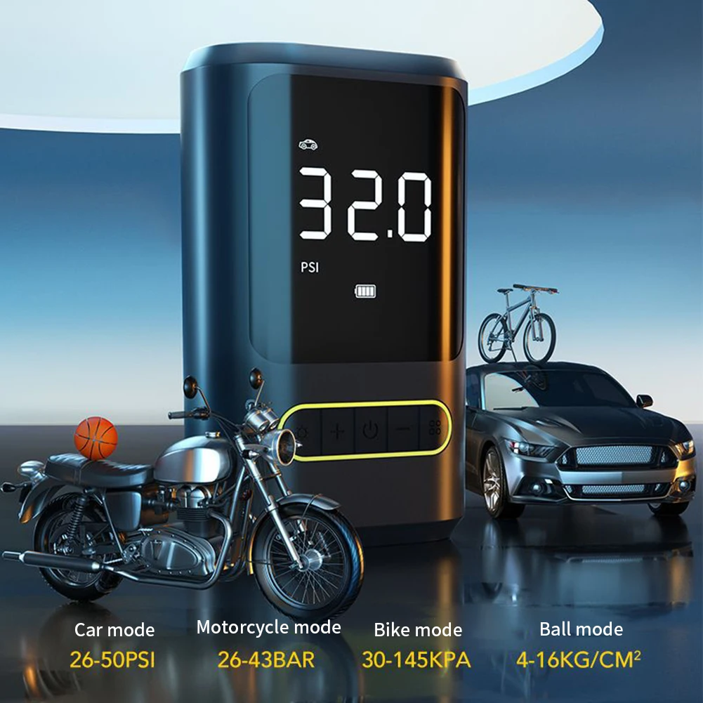 Video su Qual è 12V Strumenti per Pompa d'Aria Portatile per Auto 150psi Compressore d'Aria Digale Senza Fili Ricaricabile con Luce LED e Power Bank per Gonfiaggio Pneumatici