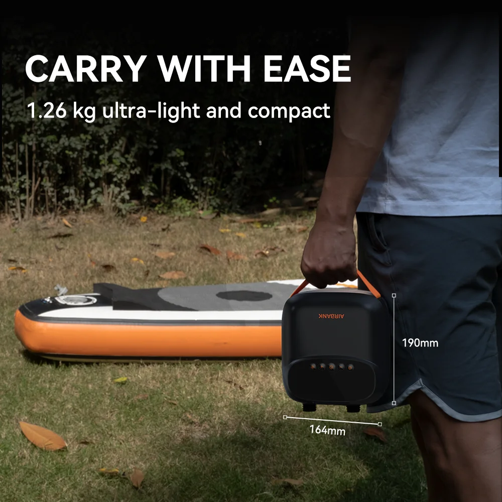 AIRBANK PUFFER Pro 20PSI Rechargeable Air SUP Pump for Inflatable