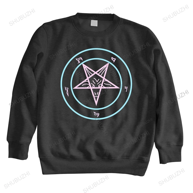 

pastel goth lucifer sign yami kawaii Humor White Geek Print Male spring fashion sweatshirts men cotton tops euro size boys gifts