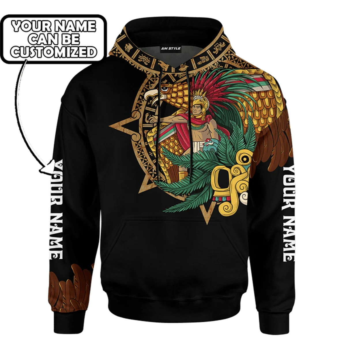 

BRAVE EAGLE WARRIOR AZTEC CUSTOMIZED 3D Printed Unisex Hoodie Men Sweatshirt Streetwear Zip Pullover Casual Jacket Tracksuit-37