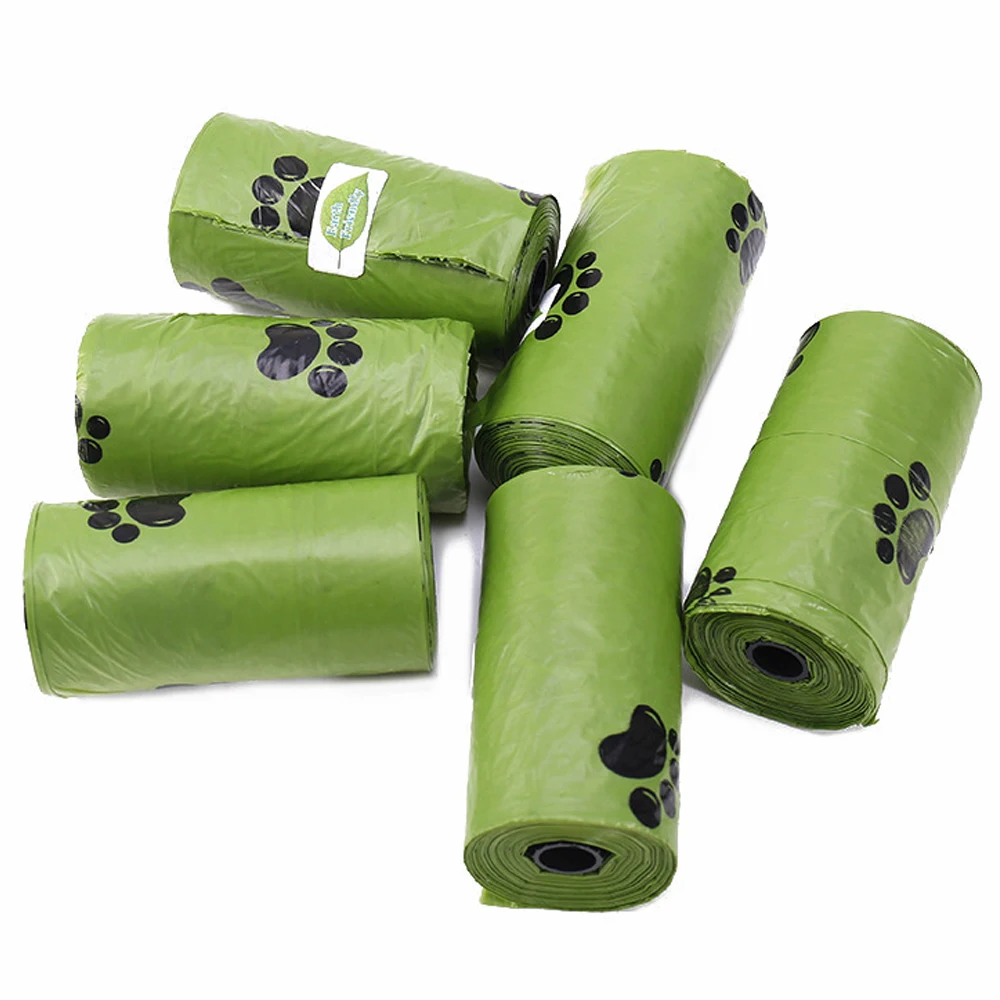 Dog Poop Bag Dog Poop Bag Dispenser Pet Cleaning Products Biodegradable Dog Poop Bags Large Cat Waste Bag Holder Outdoor Home Clean 15 Bags / Roll