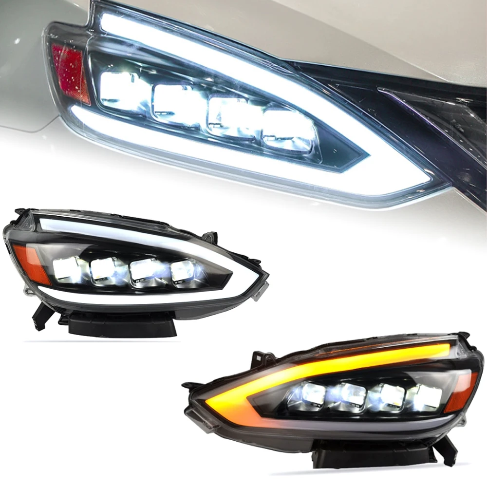 

AKD Car Styling Headlights for Nissan Sylphy Sentra LED Headlight 2016-2019 DRL Hid Option Head Lamp Angel Eye Beam Accessories