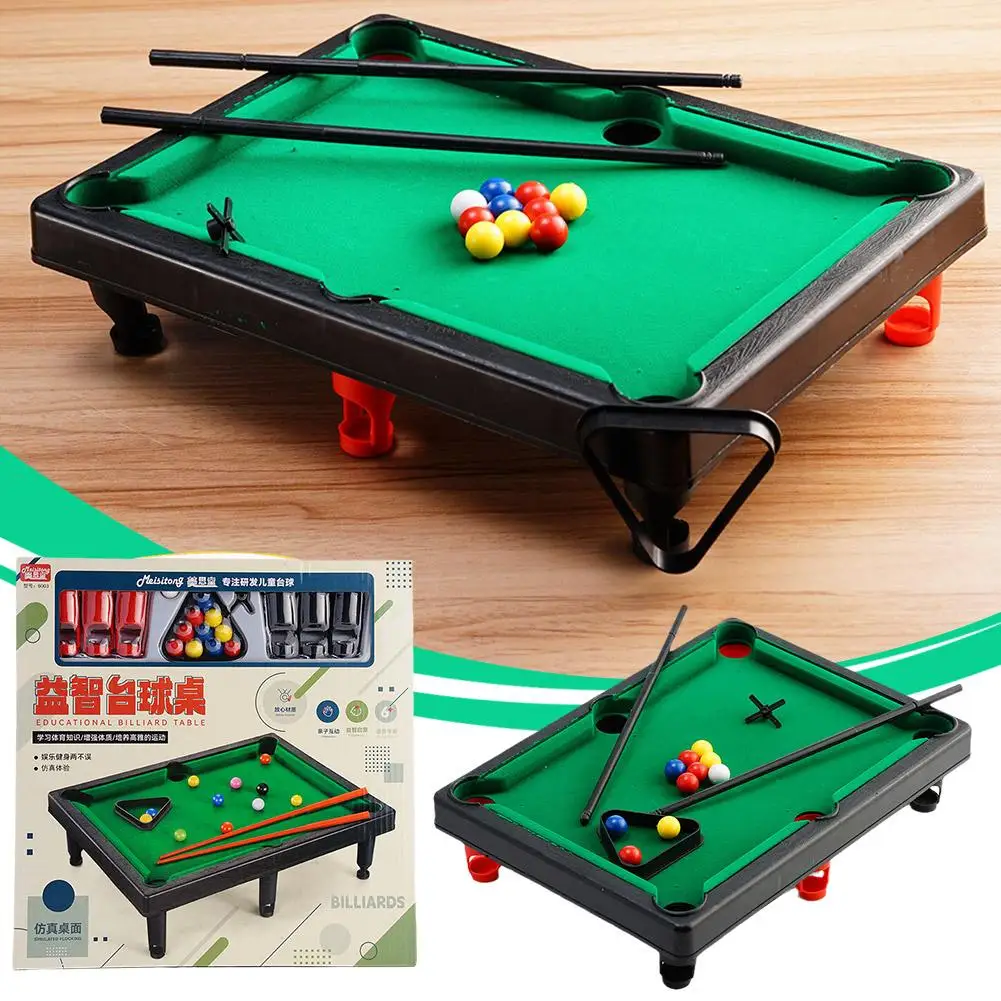 1 Pz Ragazzi Mini Tavolo Da Biliardo Biliardo Snooker Toy Party Table Toy Sports Montessori Board Interaction Bambini Gioco Genitore Regalo C Y0N7