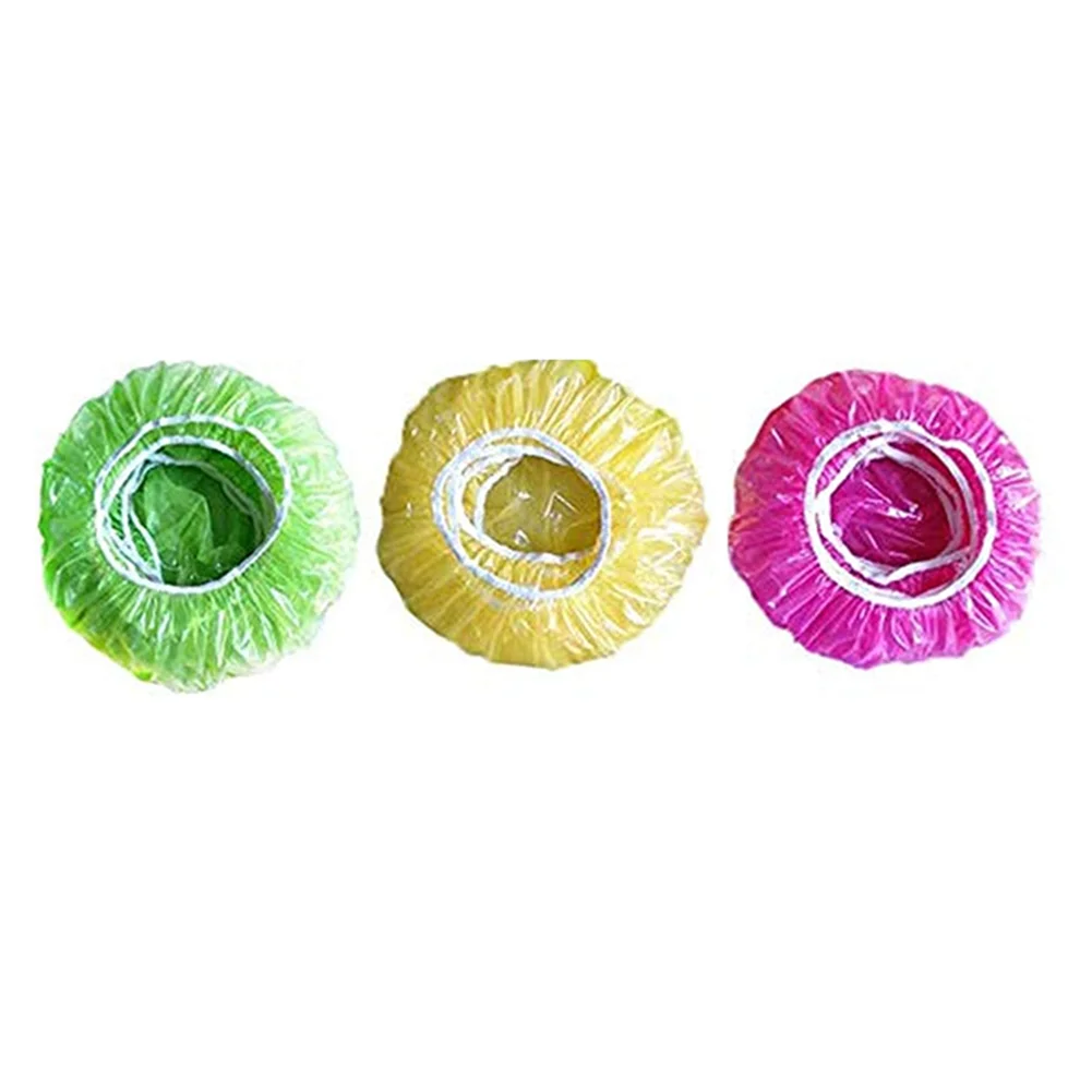 Reusable Food Cover Plastic Wrap Elastic Food Lids 60Pcs For Fruit Bowls Cups Storage
