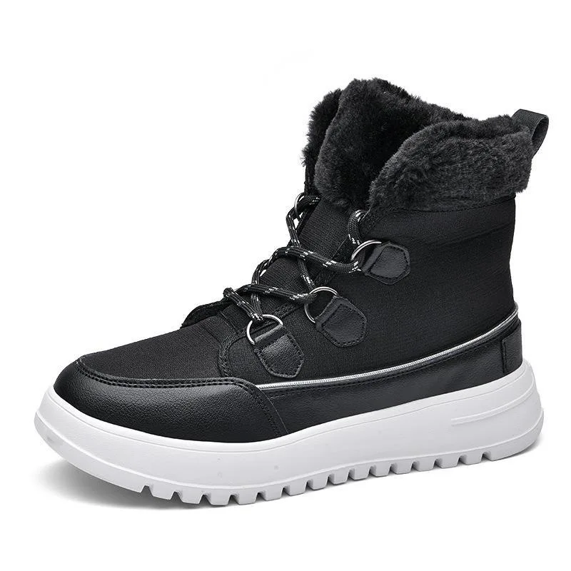 Fashion Women Snow Boots With Plush Warm Sports Casual Antiskid Winter Shoes Size 36-42