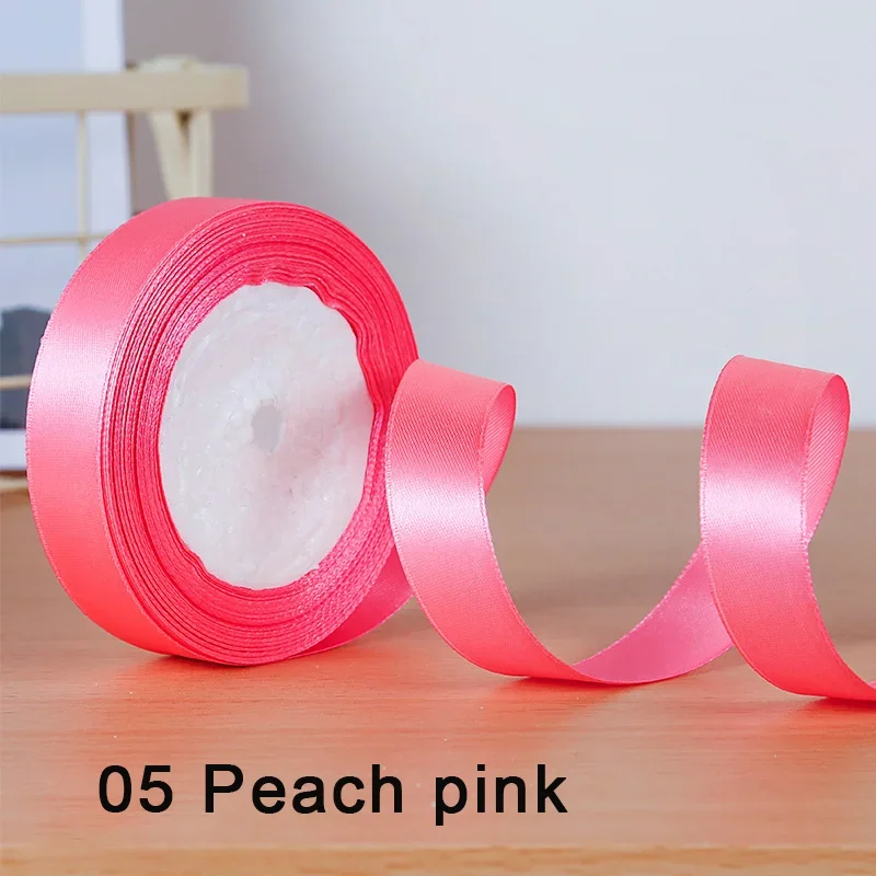Vibrant Satin Ribbon Collection - 25 Yards, 30 Colors, Double-Faced, 6-25mm Wide for Crafts, Bows, and Gift Wrapping