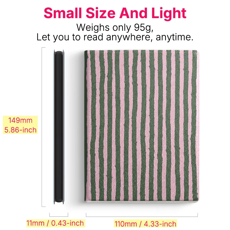 Murmelo Magnetic Frameless Case with Auto Sleep/Wake in Fresh Floral Pattern