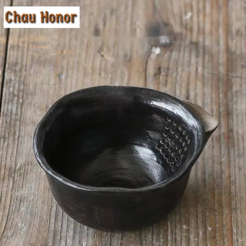 180ml Japanese Handmade Coarse Filter Tea Pitcher Tea Divider Cha Hai Brewing Green Tea Justice Cup Coffee Teaset Accessories