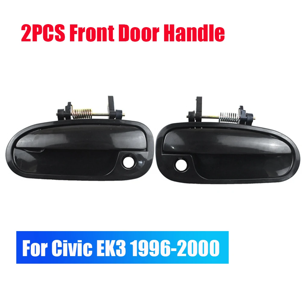 Honda Civic EK3 1996 1997 1998 1999 2000 (전면 후면 도어 핸들) 용 2pcs 자동차 외부 외부 도어 핸들