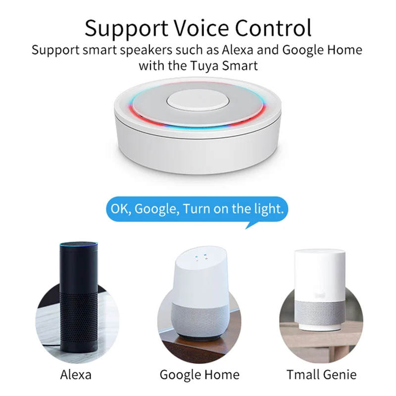 HomeKit ZigBee Gateway Hub Smart Home Wireless / Wired Bridge Tuya Smart Life Works with Apple iPhone Siri Alexa Google Home