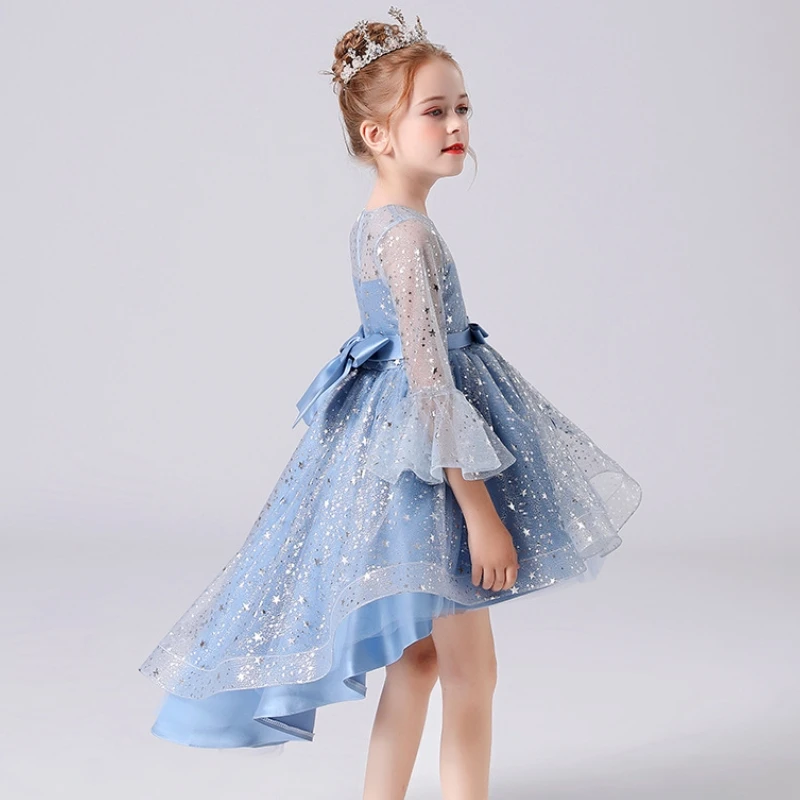 All New Carnival 5 to 9 12 Years Girls Ceremony Luxury Party Elegant Wedding Junina Dresses Children's Prom Evening Red Clothes