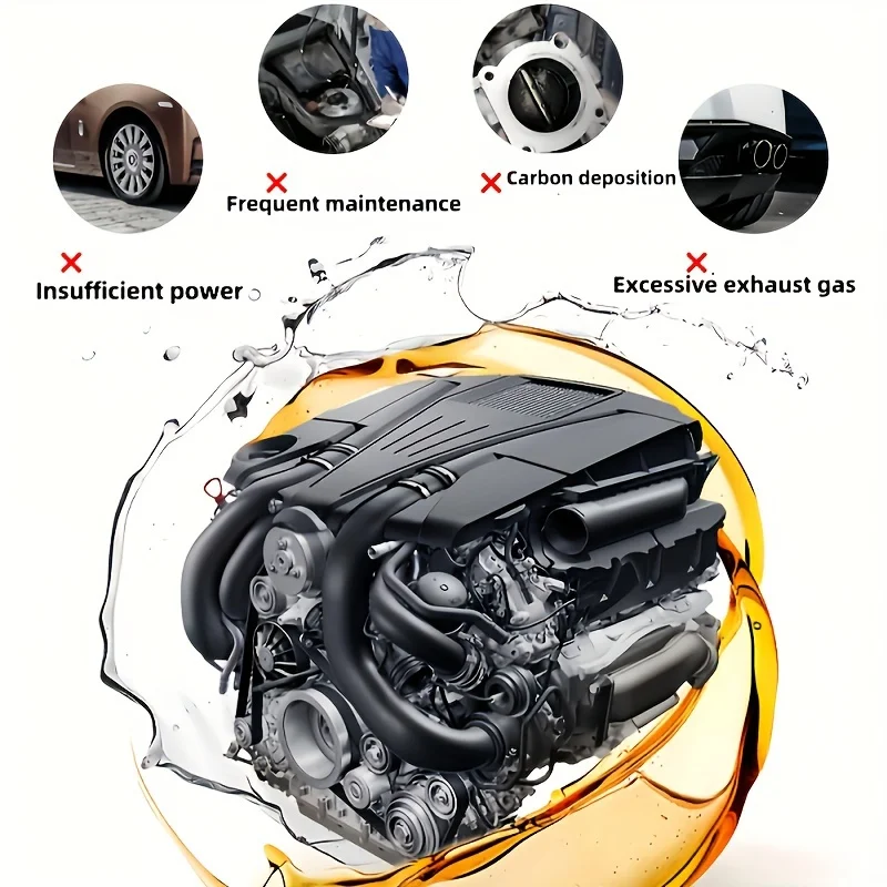 Catalytic Converter Cleaner 350ml Car Three-way Catalytic Cleaner Engine Cleaner Non-Removable Exhaust Gas Catalytic Removal of Carbon Deposits Inside the