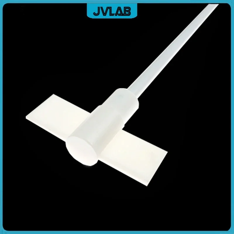 Straight Stirrer PTFE Paddle Stirrer Use For Standard Stirring Media At Medium&High Speeds Mixing Shaft Length 370mm PTFE Coated