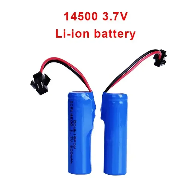 3.7V 800mah 14500 AA Rechargeable Battery for Remote Control Toys Helicopter Car Train Motorcycle Toy Car Batteries SM plug 1