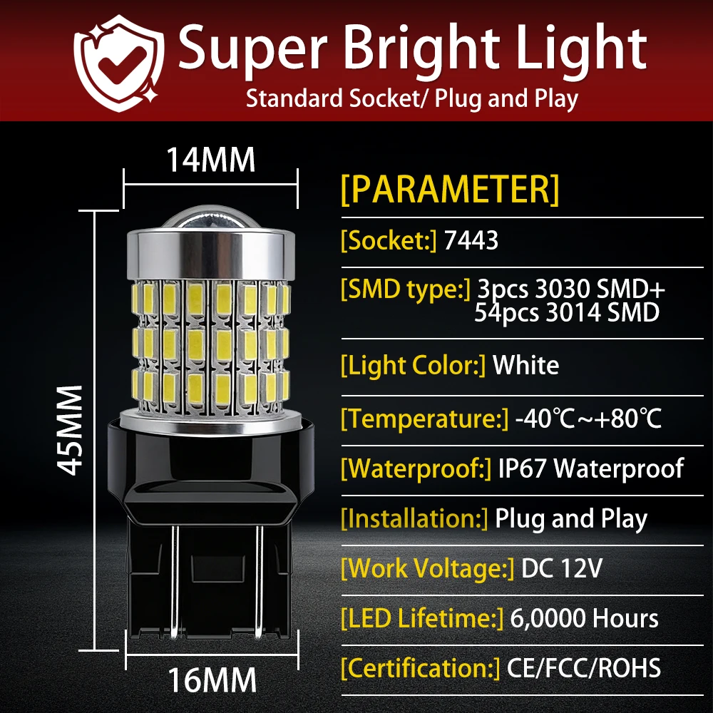 2x LED 드라이빙 DRL/주차 안개등 전구 시트 이비자 MKV KJ1 KJG 해치백 2017 2018 2019-2024 화이트 램프 교체 6000K