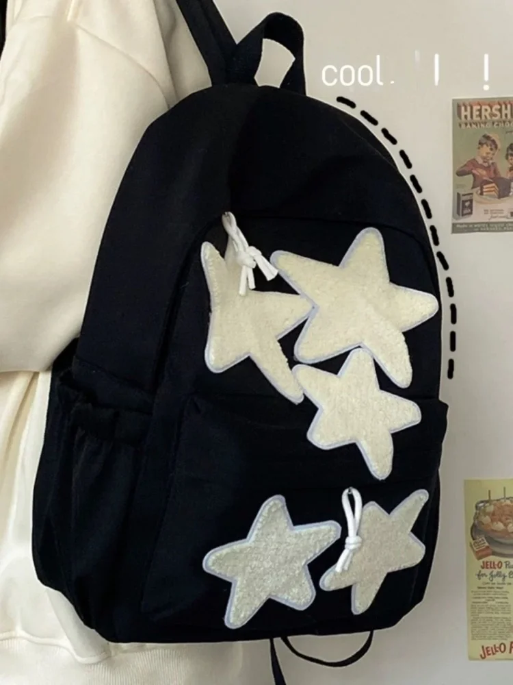 Casual Kawaii Star Backpack Preppy Style Big Capacity Handbag Fashion School Travel Backpack