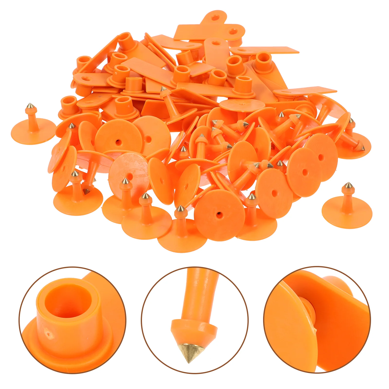 

100 Sets Animal Ear Tags Farm Animal Identification Tags Blank Ear Tags