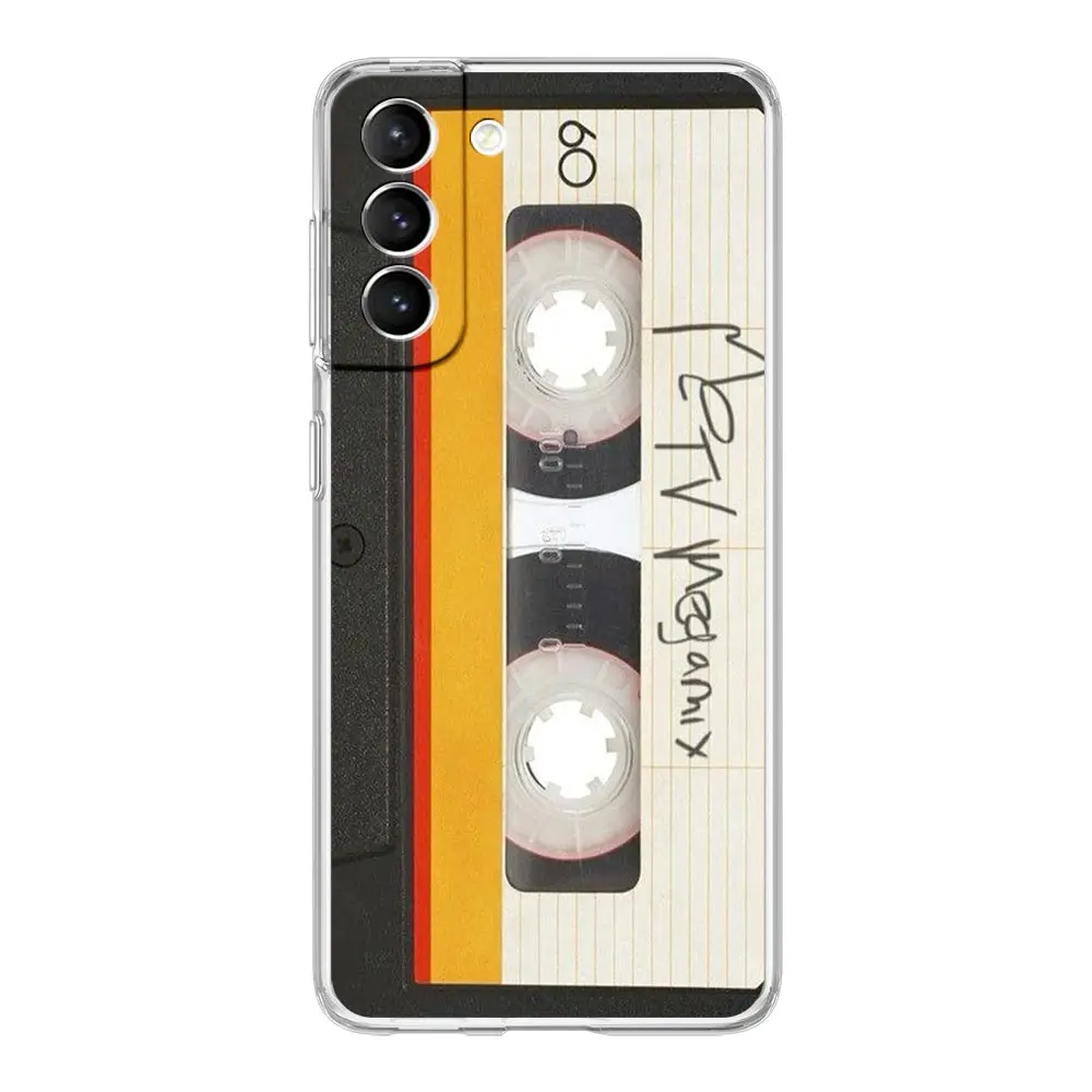Clear Soft Phone Case with Magnetic Radio Tape Cassette Design