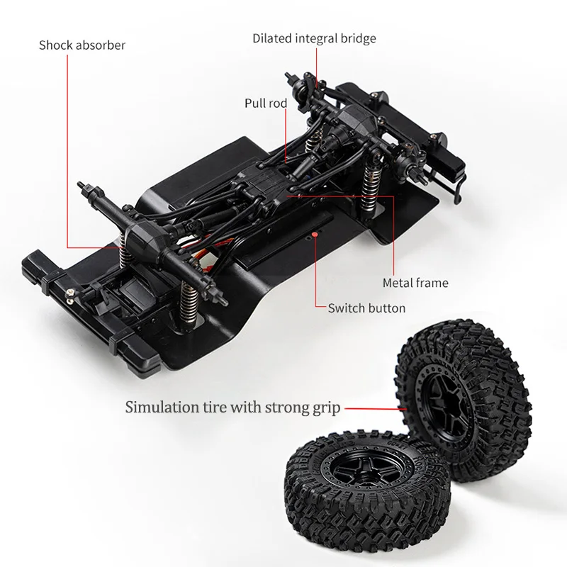 JJRC C8809 RC Car Simulation Model Jeep 1:18 Full Scale 2.4G 4WD