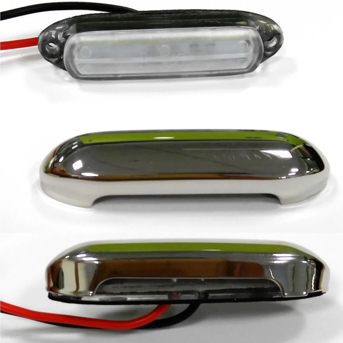 

Верхняя панель из нержавеющей стали 316 подсветкой Люминесцентная, из нержавеющей стали, синего и теплого белого цветов, 2 шт.