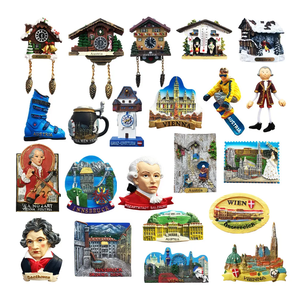 Ehrwald Tirol Oostenrijk Koelkastmagneet 3D reizen souvenir koelkast decoratie magnetische sticker ambachtelijke collectie