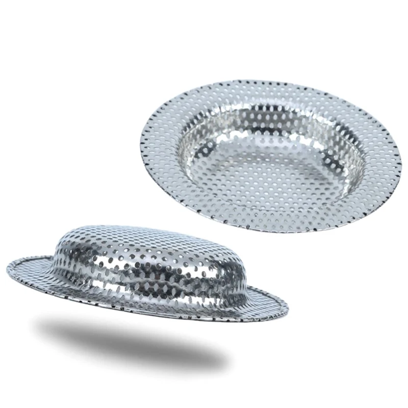 1pc Stainless Steel Kitchen Water Sink Filter Mesh Strainer Bathroom Floor Drain Cover Shower Hair Catche Stopper sink filter kitchen sink filter sink strainer hair drain catcher kitchen sink strainer shower drain cover