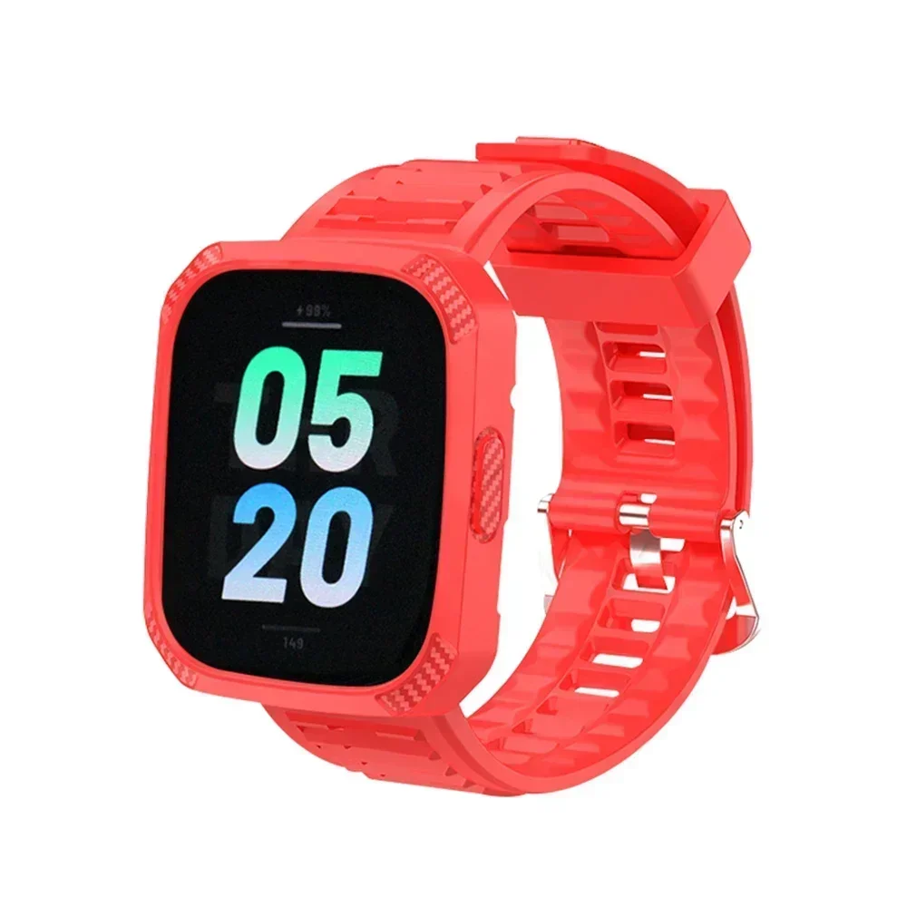 Silicone Protective Case & Strap for Smartwatch - Sport Band & Cover Combo