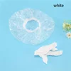 100 Pcs / Bag Hotel and guesthouse disposable shower cap batch white transparent waterproof and dustproof hair cap 3