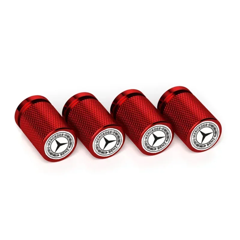 Car Wheel Tire Valve Caps Stem Covers 4pcs For GLA GLC W202 W210 W203 W204 W205 W211 W212 W176 valve stem caps