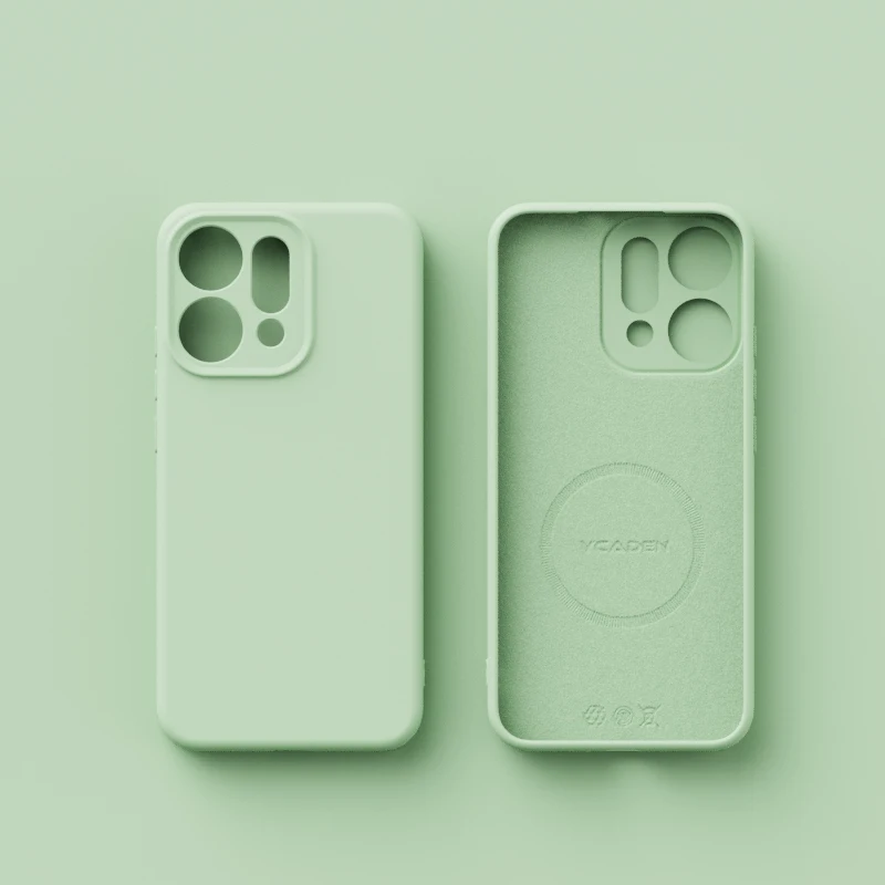 Magnetic Wireless Charging Liquid Silicone Case - Soft Skin Smooth Cover Bumper