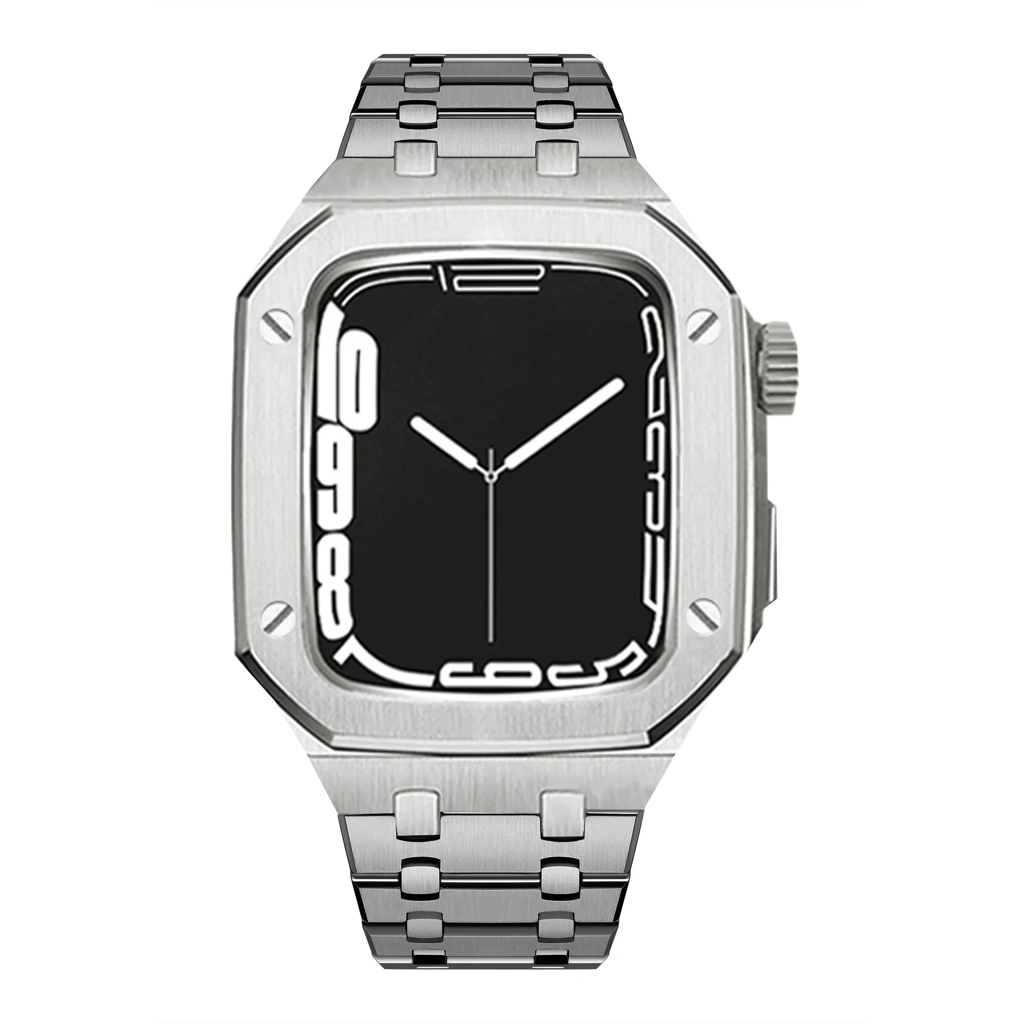 Luxury Stainless Steel Mod Kit with Metal Case and Band Set