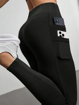 Women's Yoga Pants with Phone Pocket - High Waist Tummy Control Leggings, Non-Squat & Butt Lifting for Workout, Gym & Hiking 1